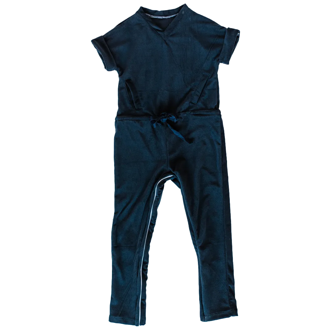 Adaptive Knit Corduroy Pants Romper