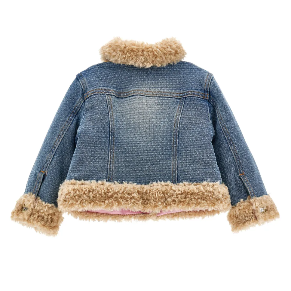 Baby Girls Teddy Denim Jacket