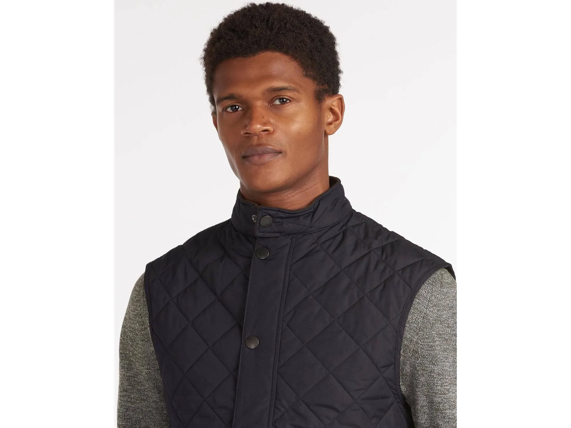 Barbour Lowerdale Gilet Quilted Lightweight Insulated Vest In Navy