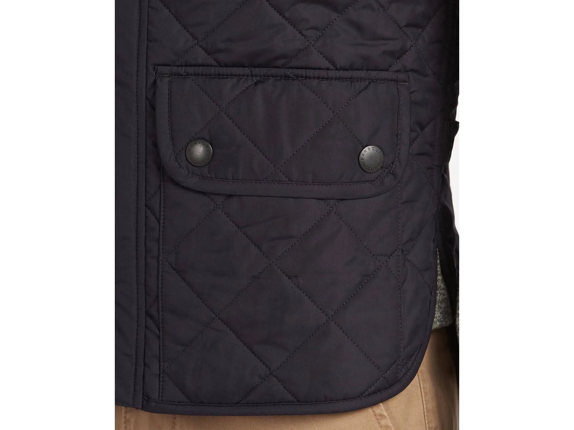 Barbour Lowerdale Gilet Quilted Lightweight Insulated Vest In Navy