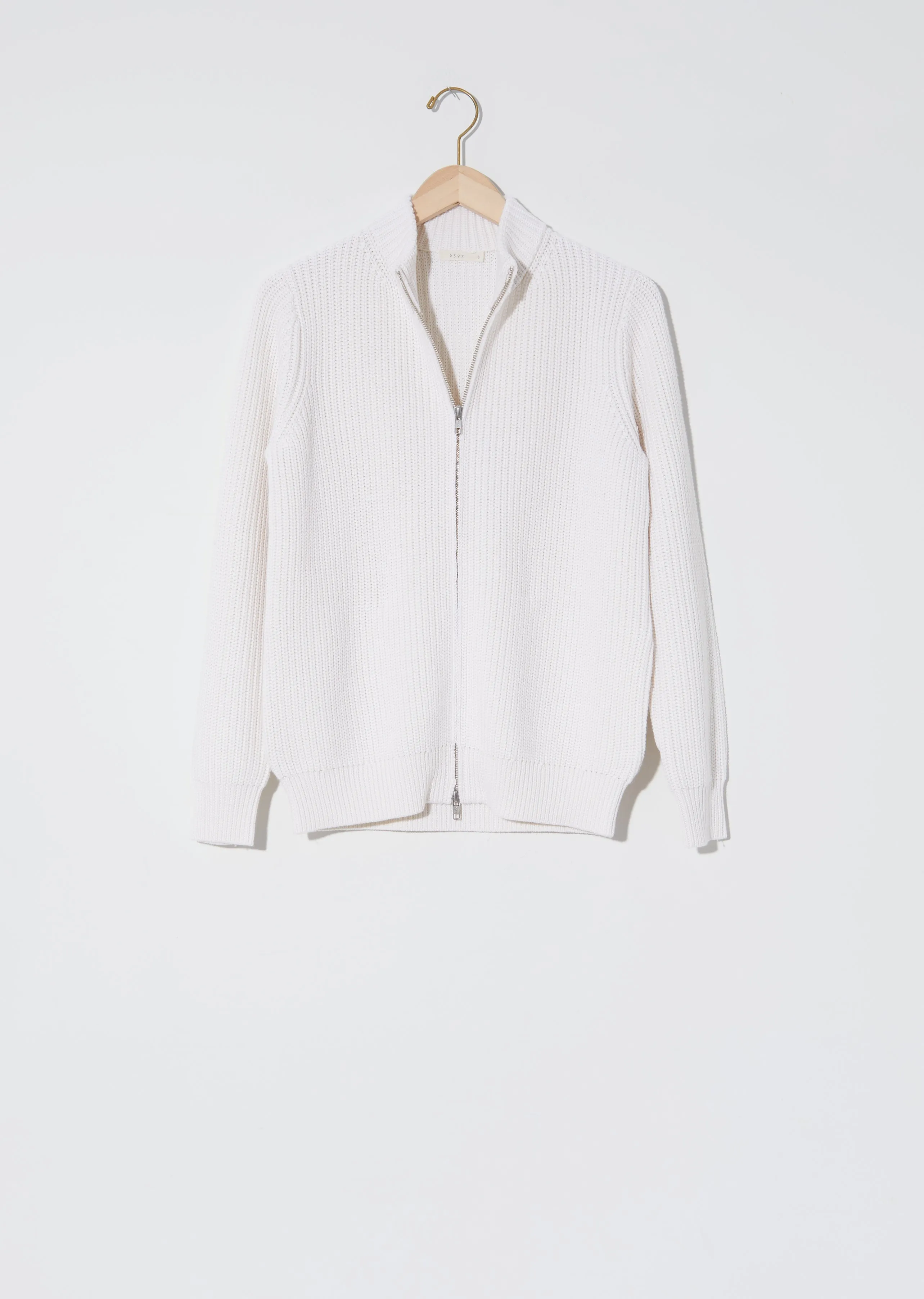 Cotton & Cashmere Zip Cardigan