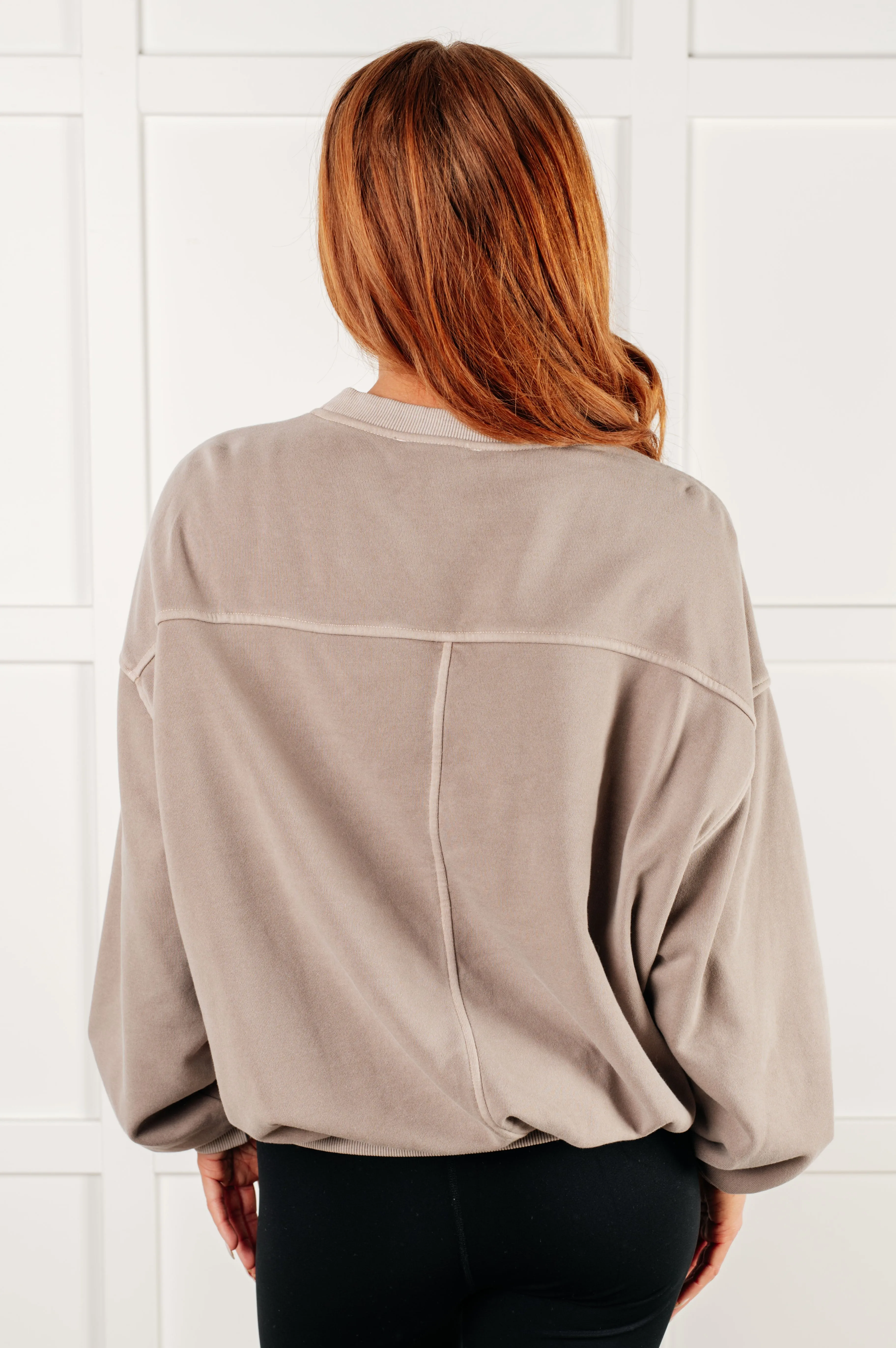 Cuddle Up Pullover in Ash Mocha