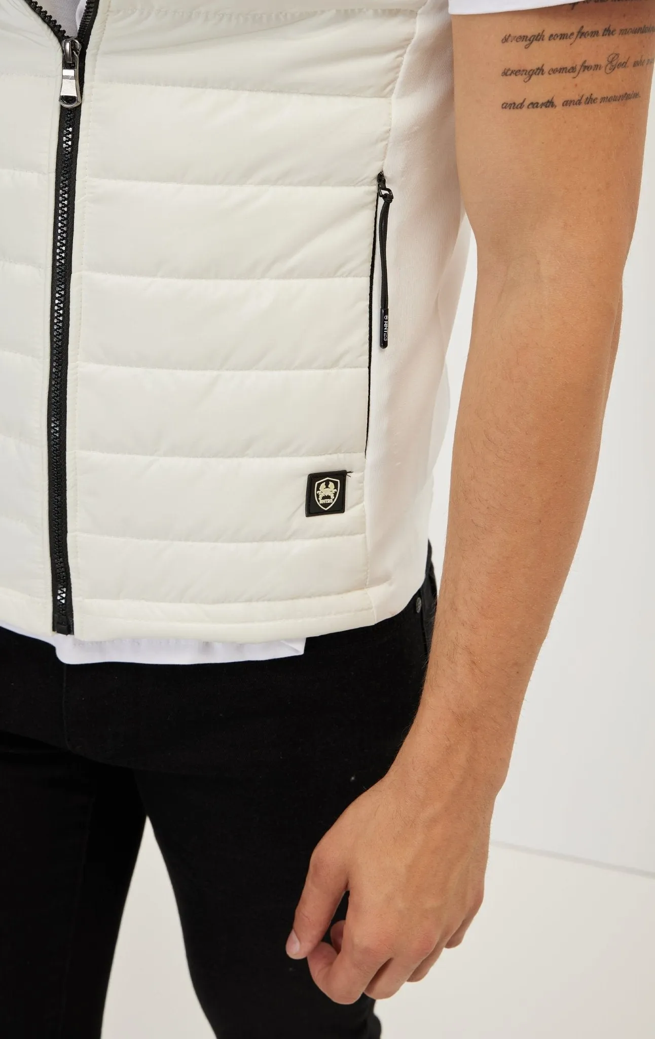 Lightweight Puffer Vest - Off White