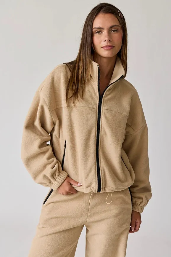 Maya Fleece Jacket Tan