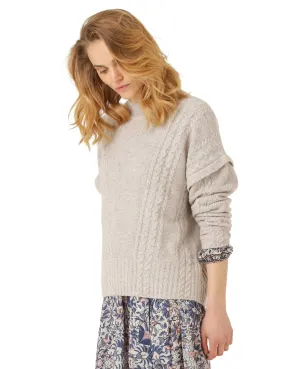 MERLENN WOOL KNIT PULLOVER