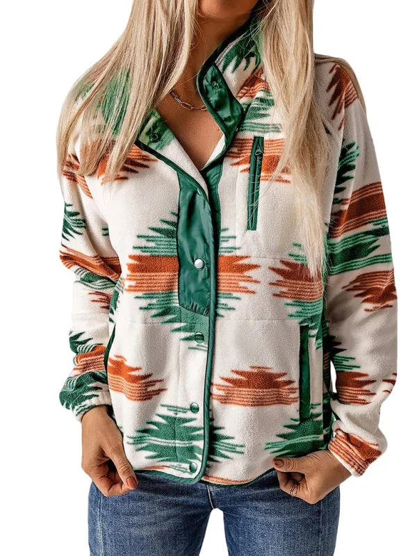 Native-Inspired Fleece Jacket for Casual Days