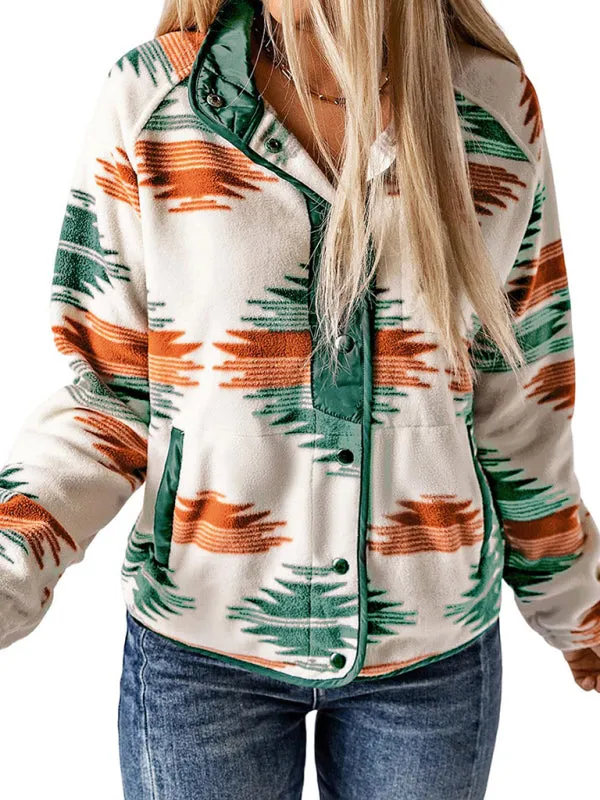 Native-Inspired Fleece Jacket for Casual Days