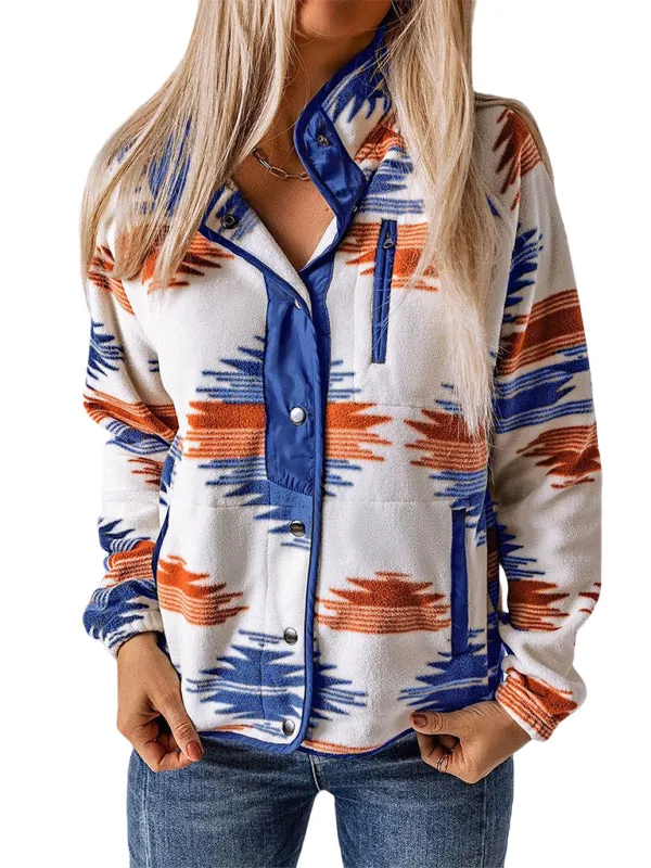 Native-Inspired Fleece Jacket for Casual Days