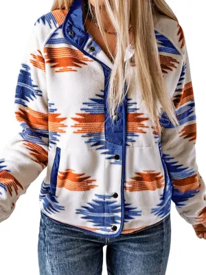 Native-Inspired Fleece Jacket for Casual Days