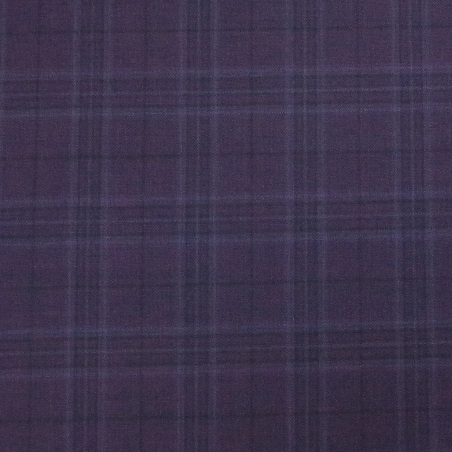 Navy Windowpane Plaid Dormeuil Privé Wool Luxury Fabric