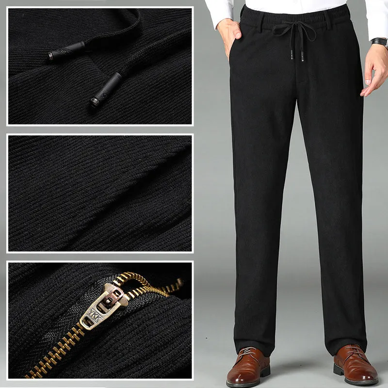 Nice Gift! Men's Thickened Elastic Waist Corduroy Pants