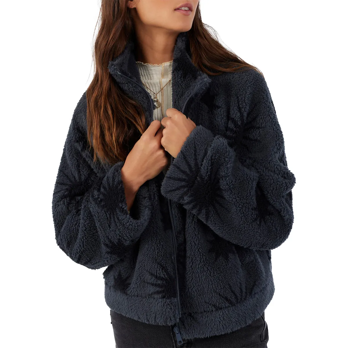 O'Neill Women's Rori High Pile Fleece Cropped Zip Jacket