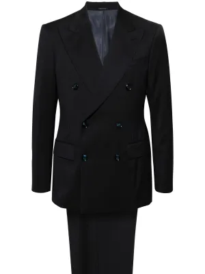 Peak-Lapel Double-Breasted Suit