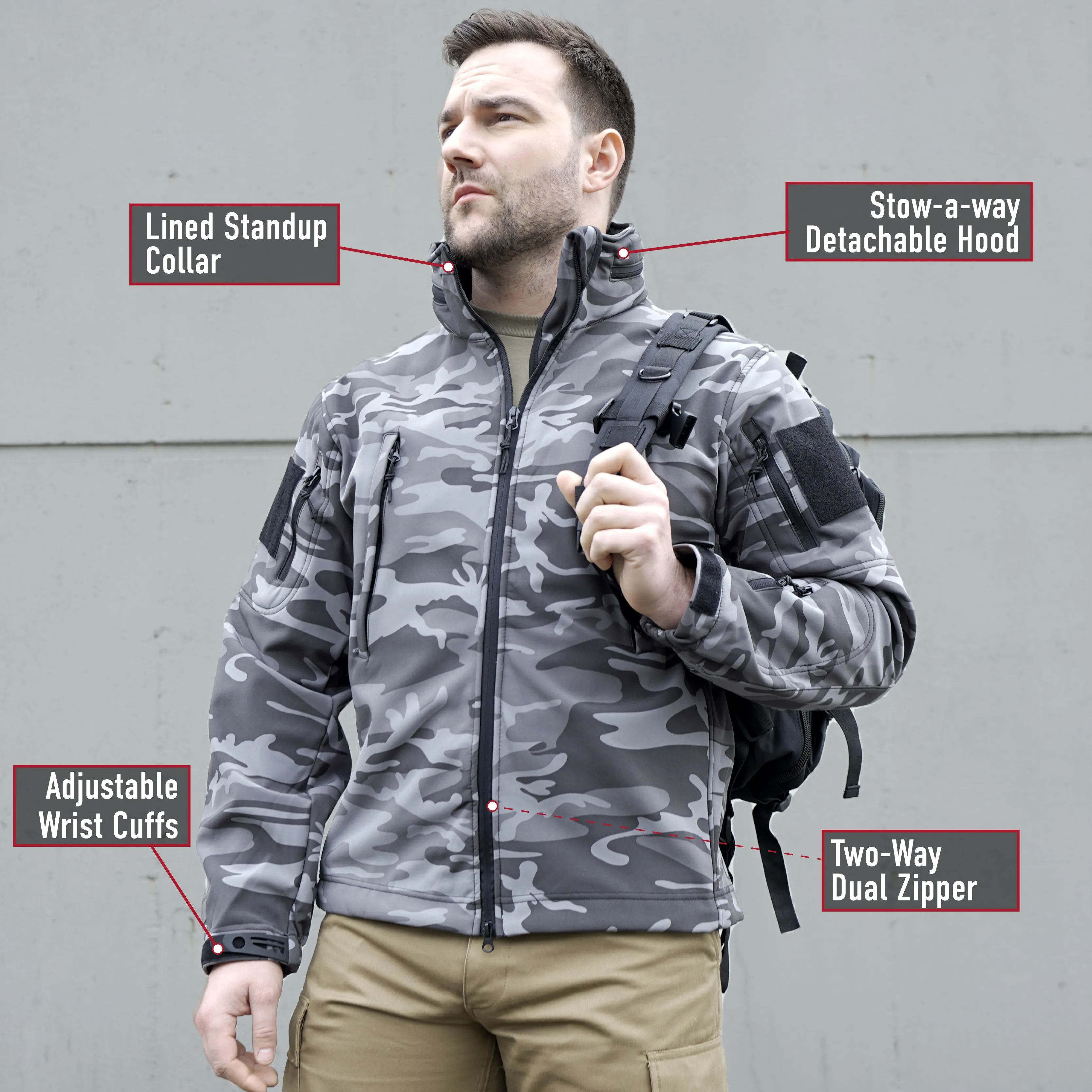 [Public Safety] Security Spec Ops Tactical Soft Shell Jackets