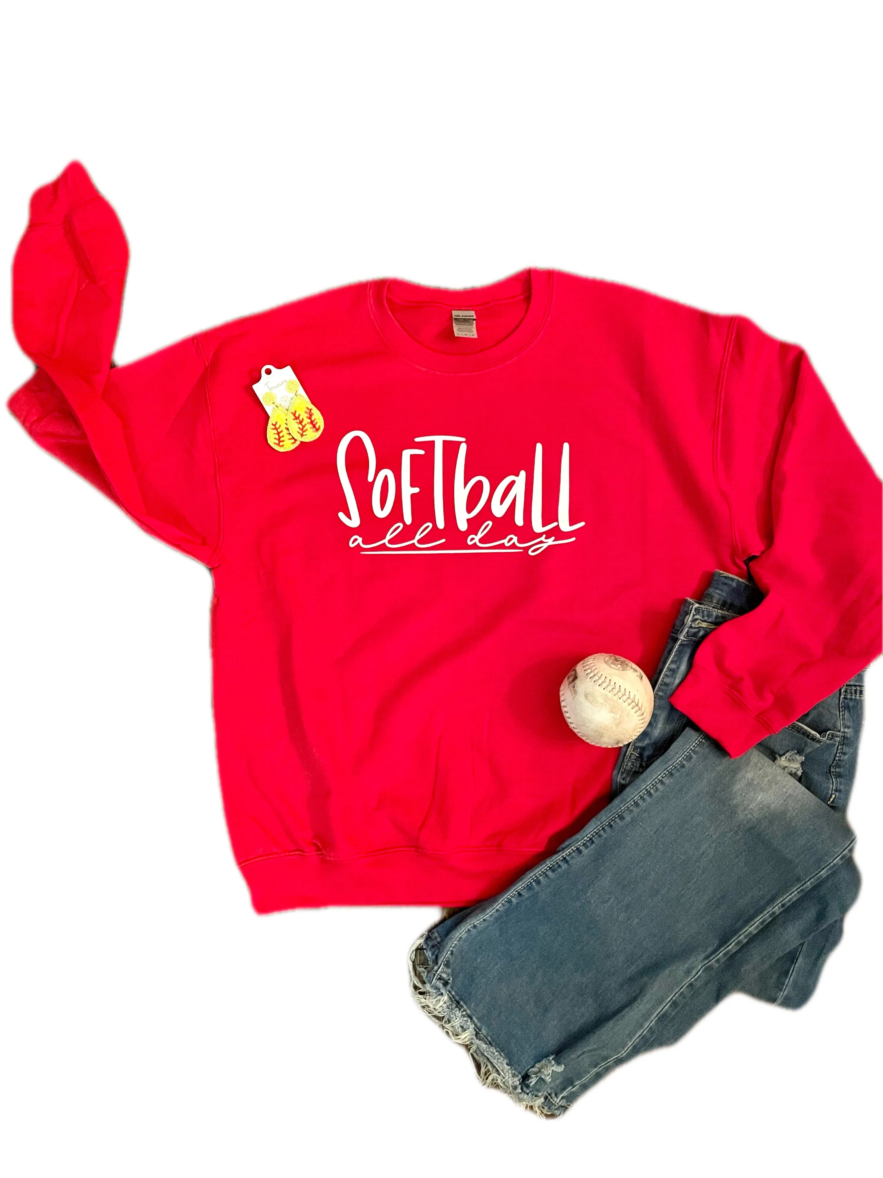 Softball All Day Sweatshirt