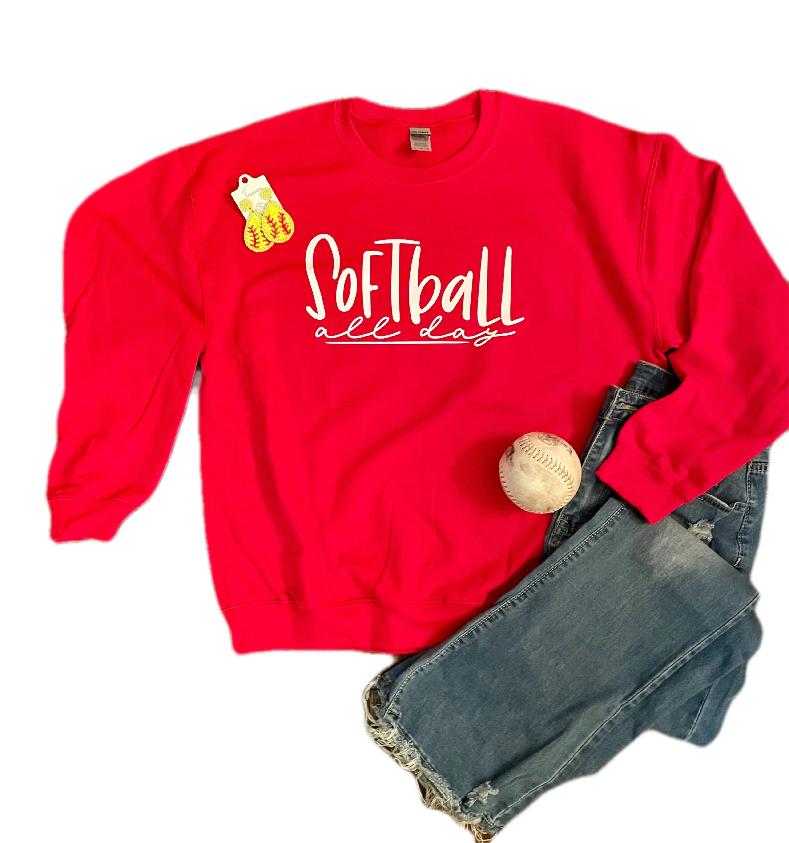 Softball All Day Sweatshirt