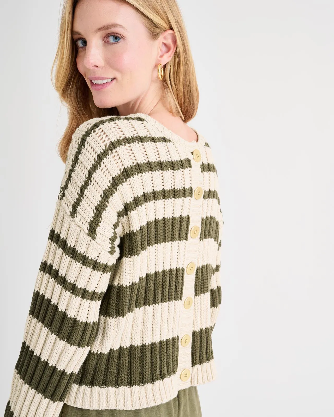 Splendid x Rachelove Striped Reversible Cardigan