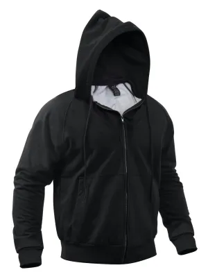 Thermal-Lined Zipper Hooded Sweatshirts