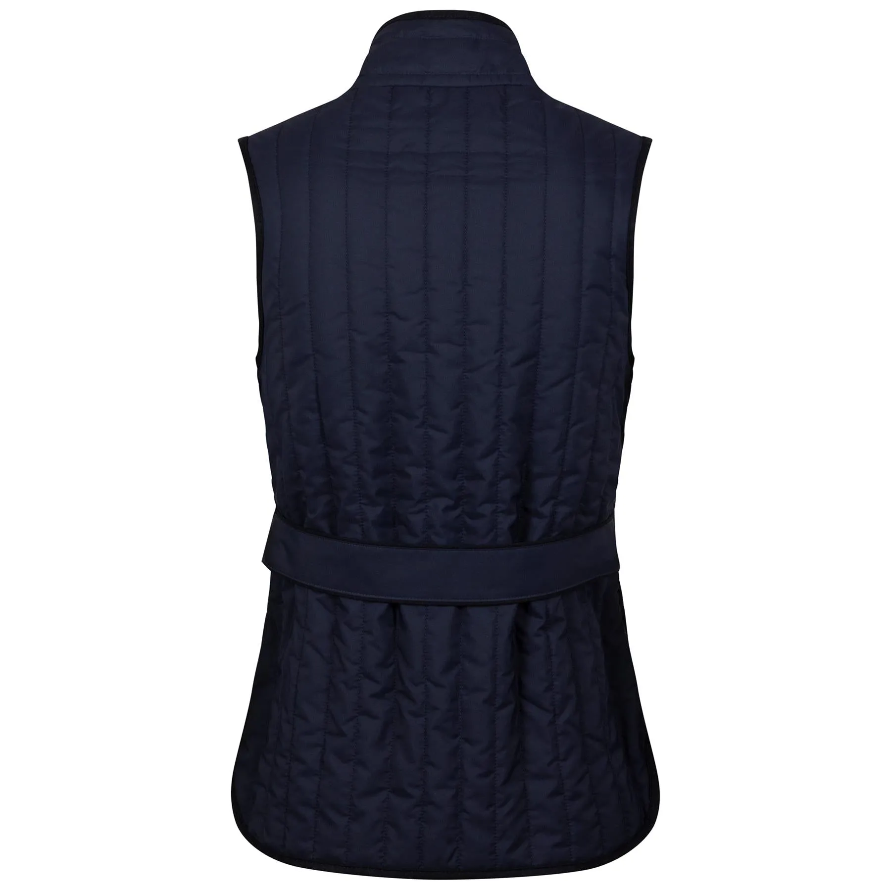 Womens Scout Quilted Travel Vest With Tie Navy - AW24